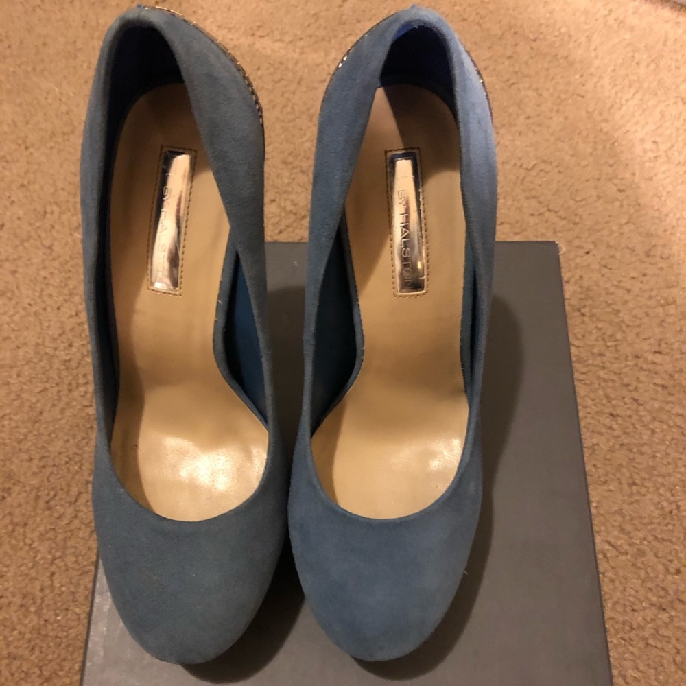 H By Halston Suede Pumps
